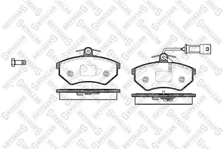 145 042-SX STELLOX Колодки дисковые передние